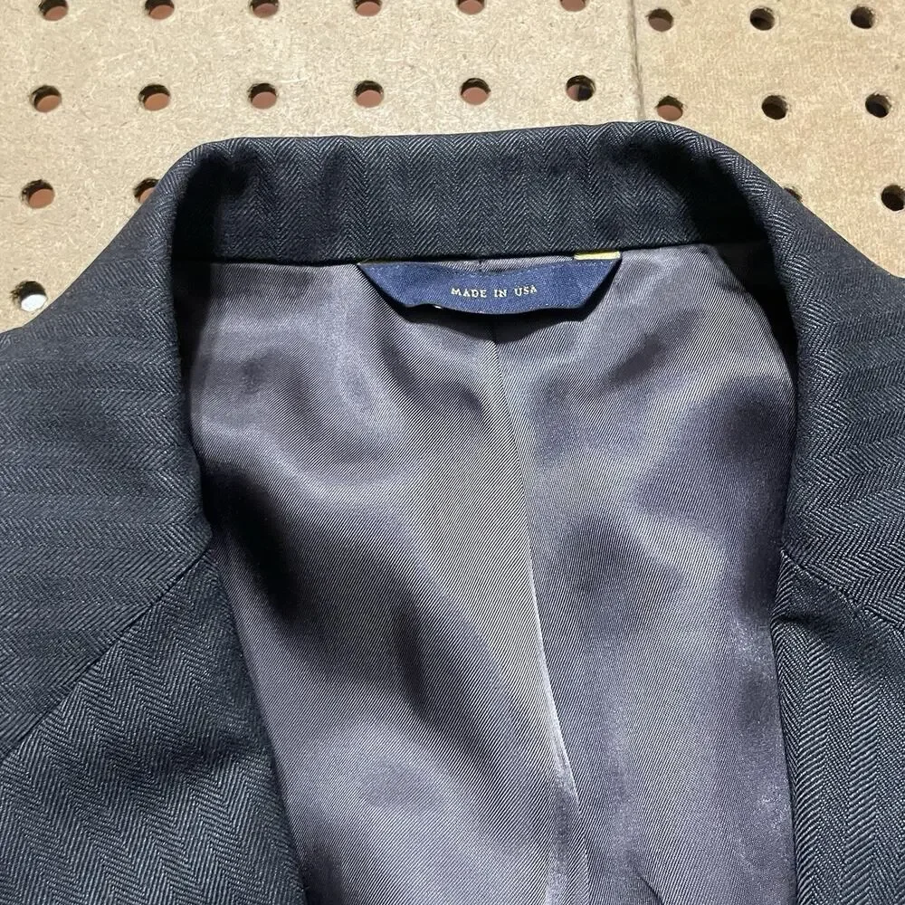 Brooks Brothers Saxxon Suit Mens 44 S Gray Madison 1818 2pc Pants 32x27.5 USA